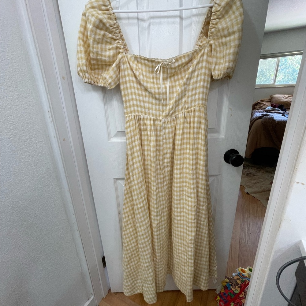 Reformation Marella Linen Dress